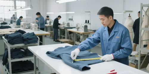 worker-checking-a-garment-on-the-sewing-line